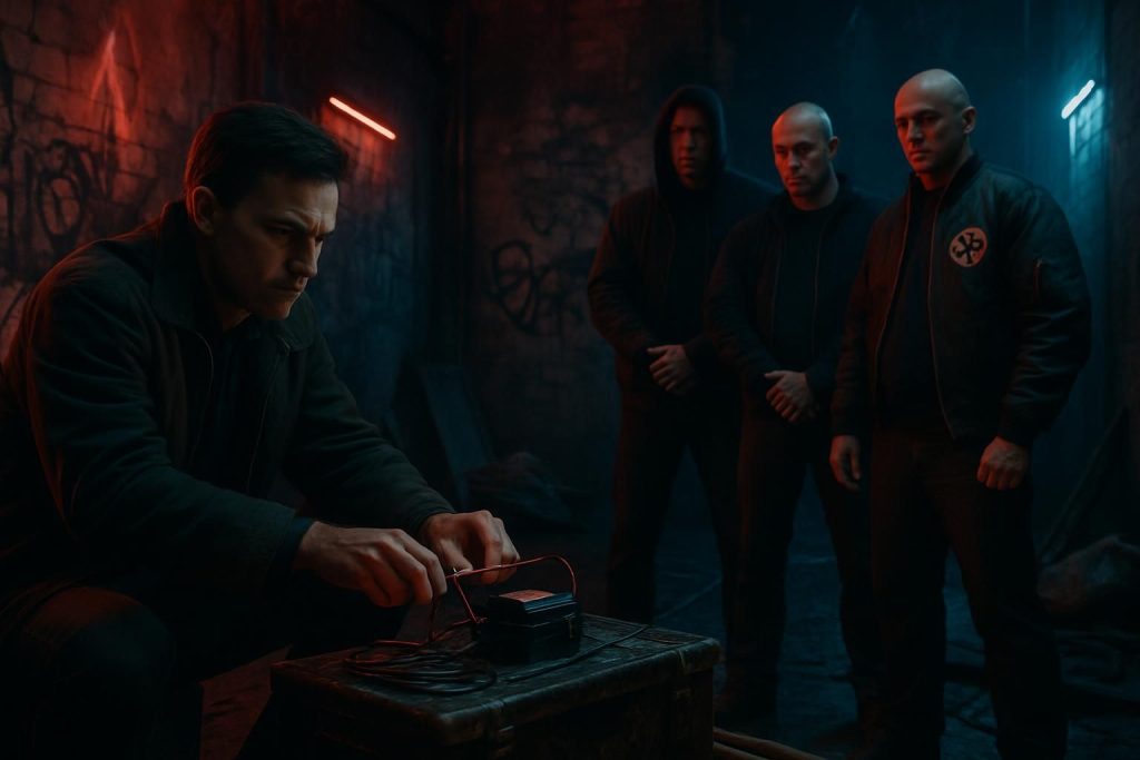 découvrez le récit détaillé d'une vengeance orchestrée autour d'un piège néonazi, entre suspense et révélations.