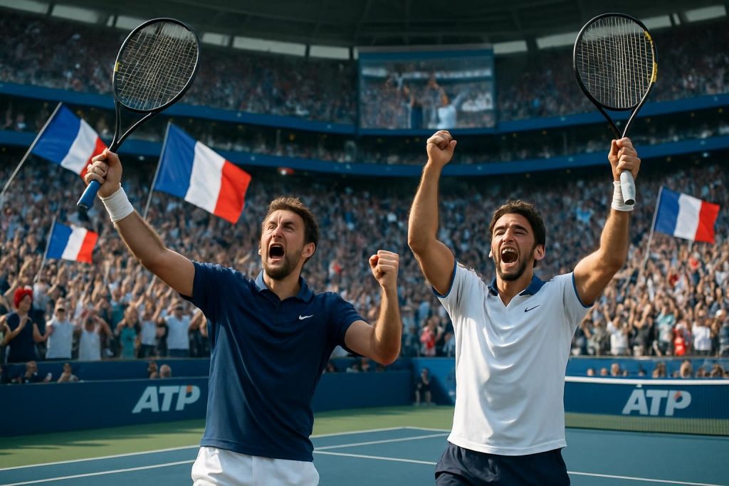 découvrez l'exploit exceptionnel de deux joueurs français qui remportent simultanément des victoires remarquables sur le circuit atp, une prouesse rare dans l'histoire du tennis.