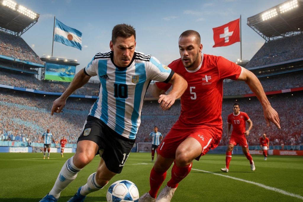 suivez en direct le quart de finale passionnant entre l'argentine et la suisse. toutes les infos pour ne rien manquer de ce choc exceptionnel.