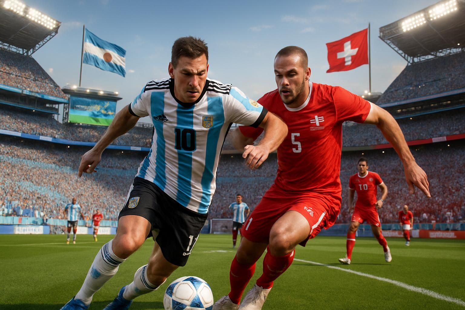 suivez en direct le quart de finale passionnant entre l'argentine et la suisse. toutes les infos pour ne rien manquer de ce choc exceptionnel.