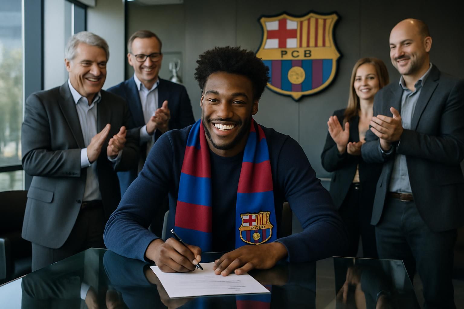 tosan evbuomwan, ancien joueur de nick, signe un contrat de deux ans avec le fc barcelone, marquant une nouvelle étape prometteuse dans sa carrière.
