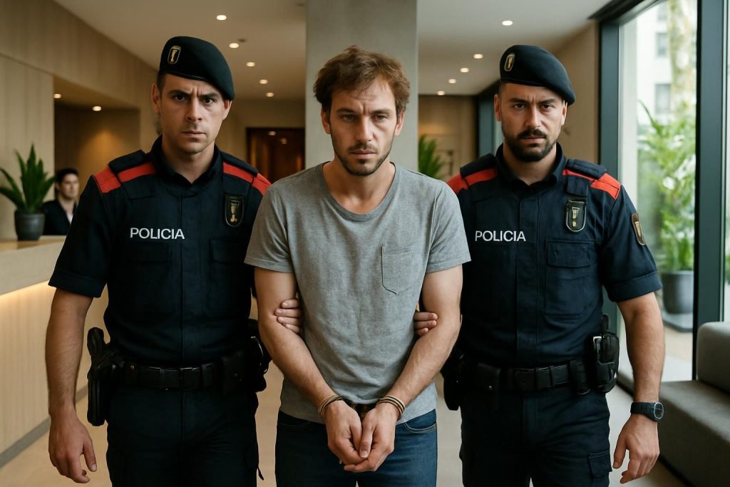 un fugitif français soupçonné d'un meurtre en france a été arrêté dans un hôtel à barcelone, marquant une avancée majeure dans l'enquête internationale.