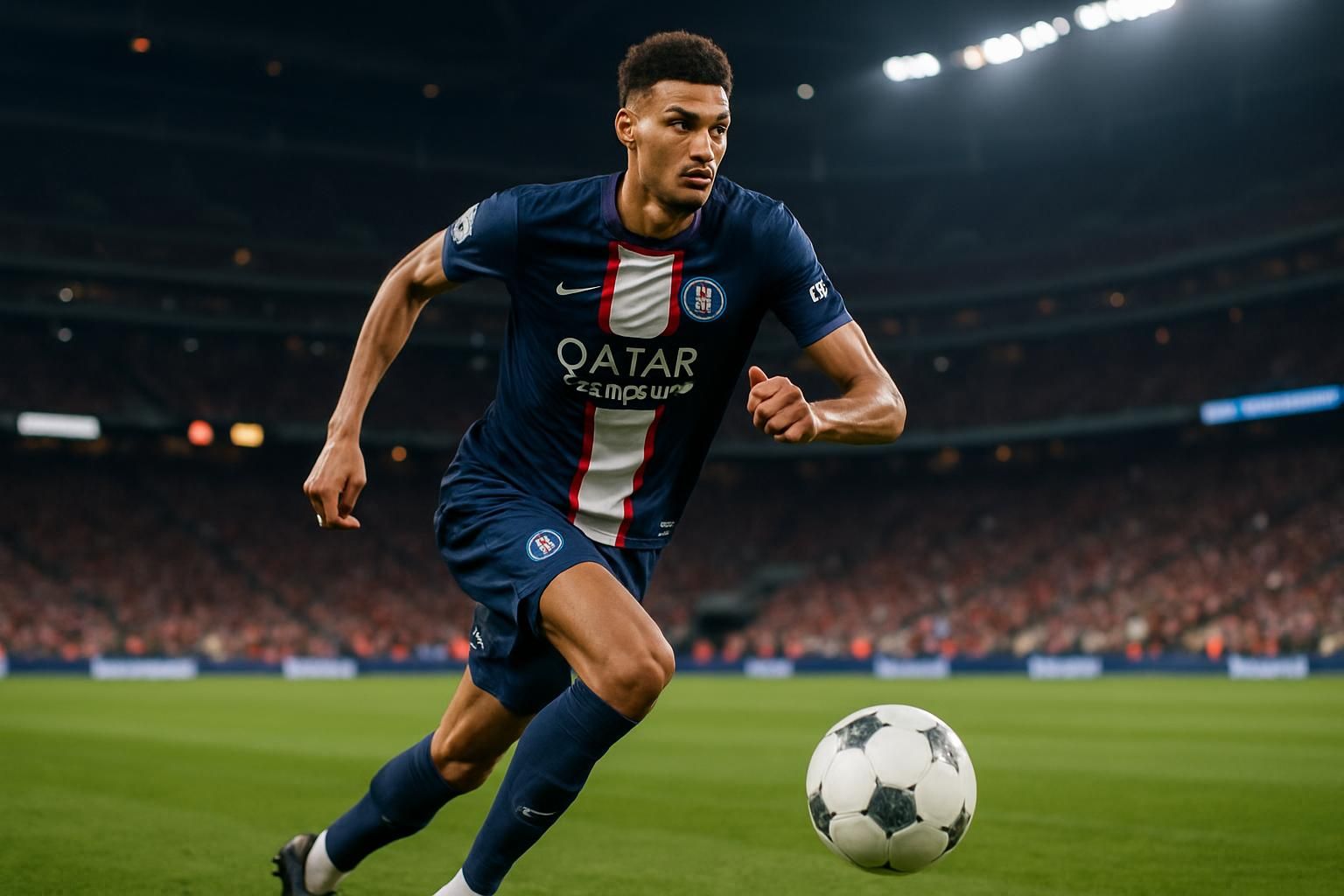 découvrez victor wembanyama à houston transformé en footballeur, portant fièrement le maillot du psg dans une ambiance sportive unique.