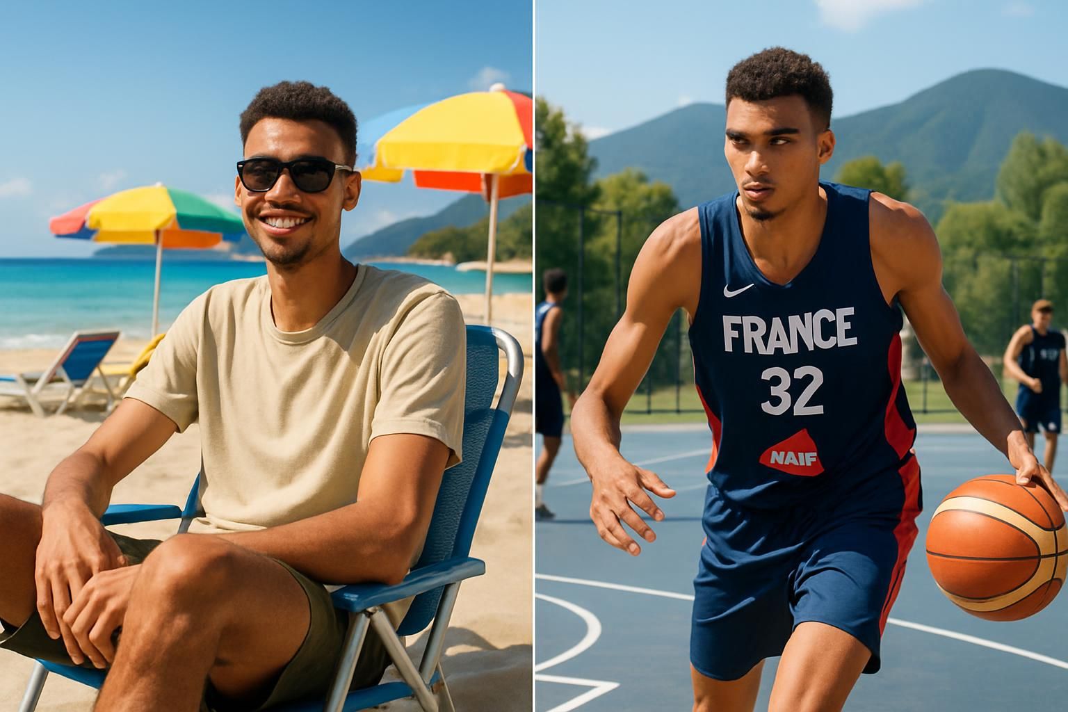 Wembanyama : Un été intense entre détente estivale et défis avec l’équipe de France