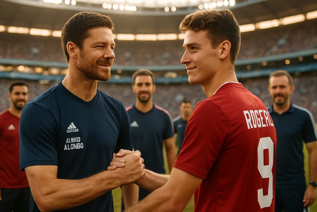 xabi alonso exprime son admiration pour rogers, soulignant son rôle clé et son impact positif au sein de l'équipe.