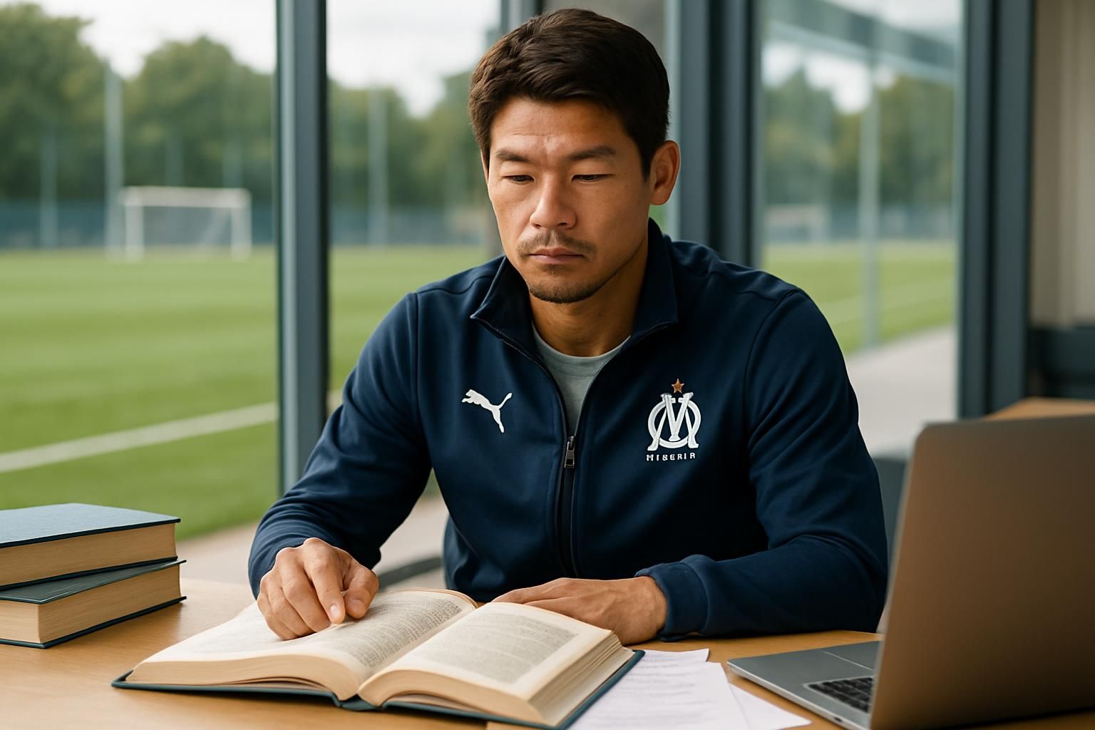 à 36 ans, hiroki sakai, ancien défenseur de l'om, combine brillamment ses nouvelles études avec sa carrière de footballeur, alliant passion et ambition.