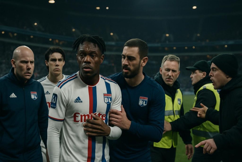 après un incident raciste survenu lors du match contre le havre, l’olympique lyonnais condamne fermement cet acte et annonce sa constitution en partie civile pour soutenir la lutte contre le racisme dans le sport.
