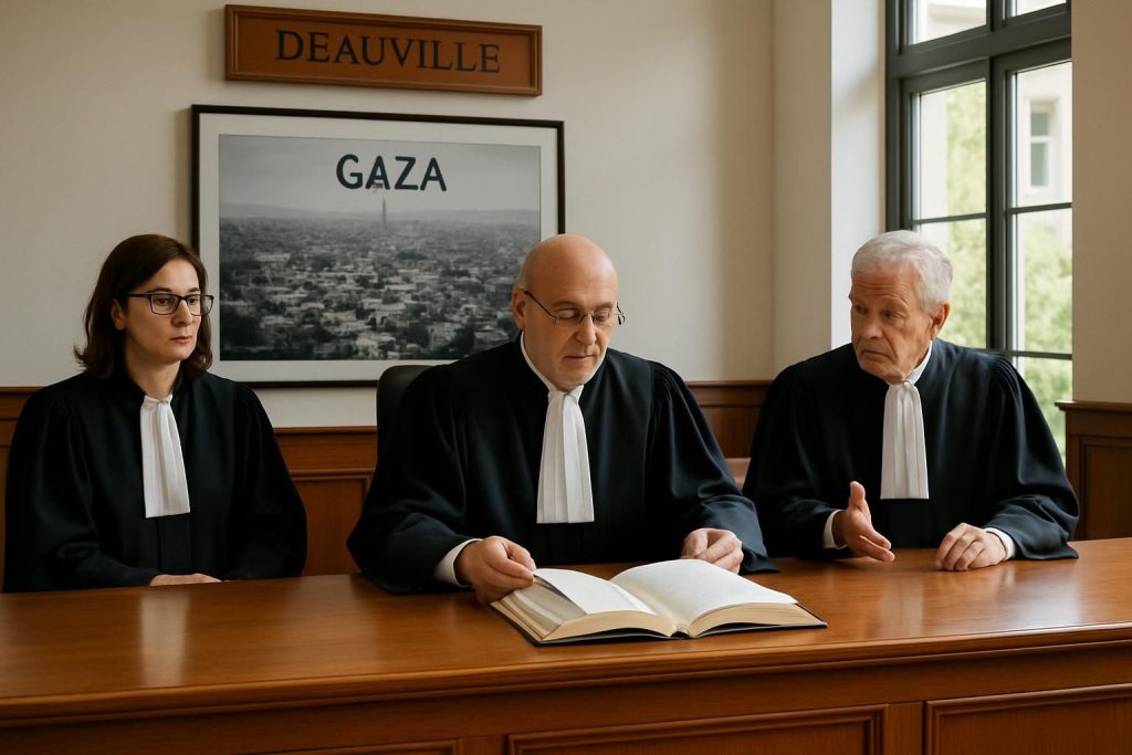 la justice de deauville annule l'interdiction portant sur une photo de gaza, soulignant les enjeux autour de la liberté d'expression et de la représentation médiatique.