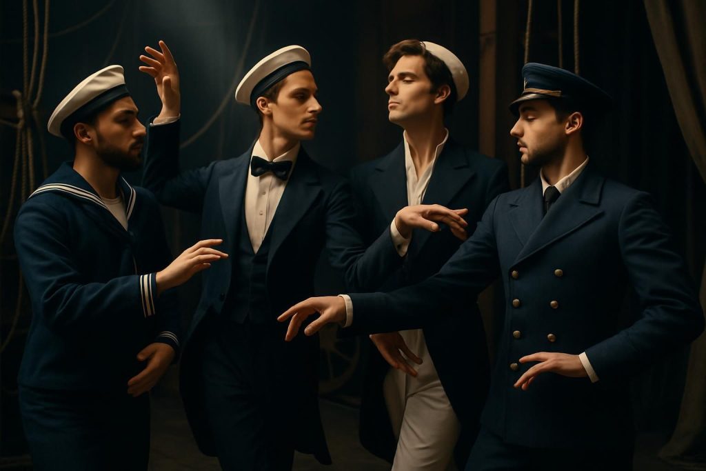 découvrez comment la marine et le théâtre s’unissent pour explorer un rapport unique à la grâce chez les hommes, à travers un entretien captivant.