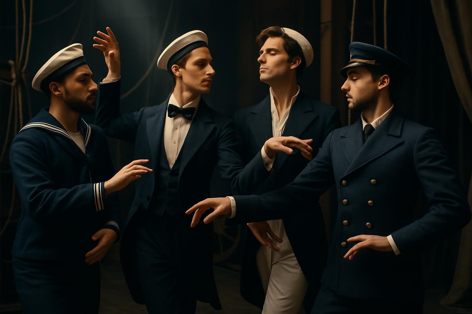 découvrez comment la marine et le théâtre s’unissent pour explorer un rapport unique à la grâce chez les hommes, à travers un entretien captivant.