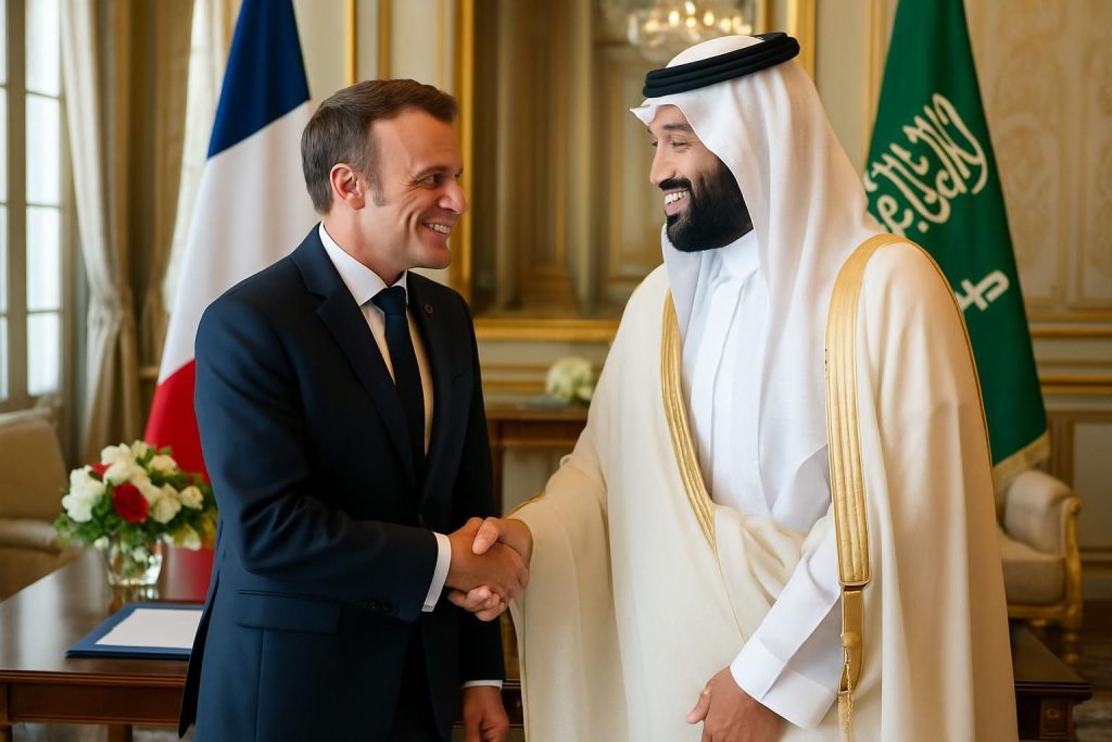 emmanuel macron reçoit mohammed ben salmane pour renforcer les relations diplomatiques et économiques entre la france et l'arabie saoudite, favorisant un partenariat stratégique et durable.