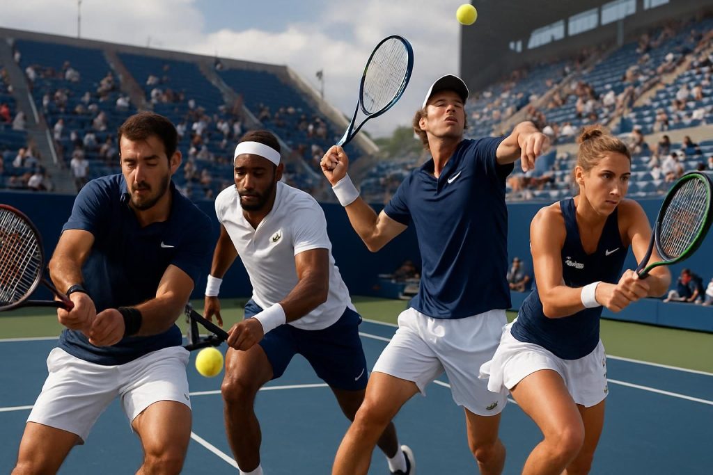 suivez les performances et le calendrier des joueurs français gea, kouame, müller, burel lors des qualifications de l'us open. restez informé des résultats et des prochains matchs.