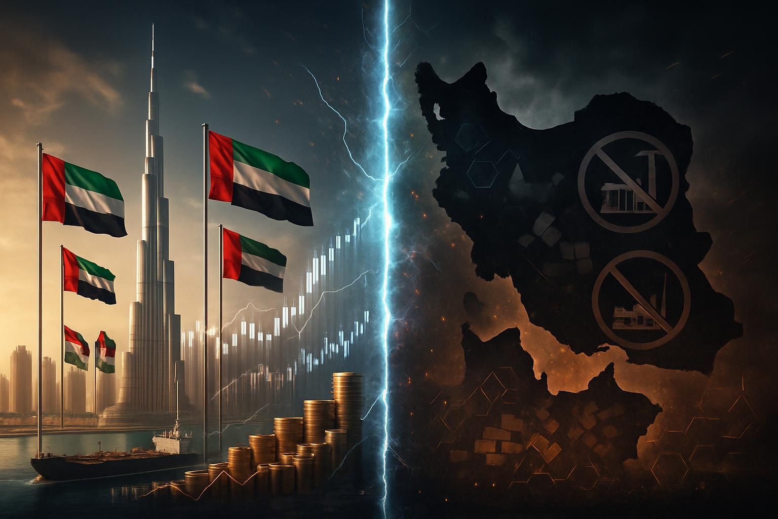 découvrez comment les émirats arabes unis renforcent leur stratégie de guerre économique totale contre l’iran dans un contexte géopolitique tendu.
