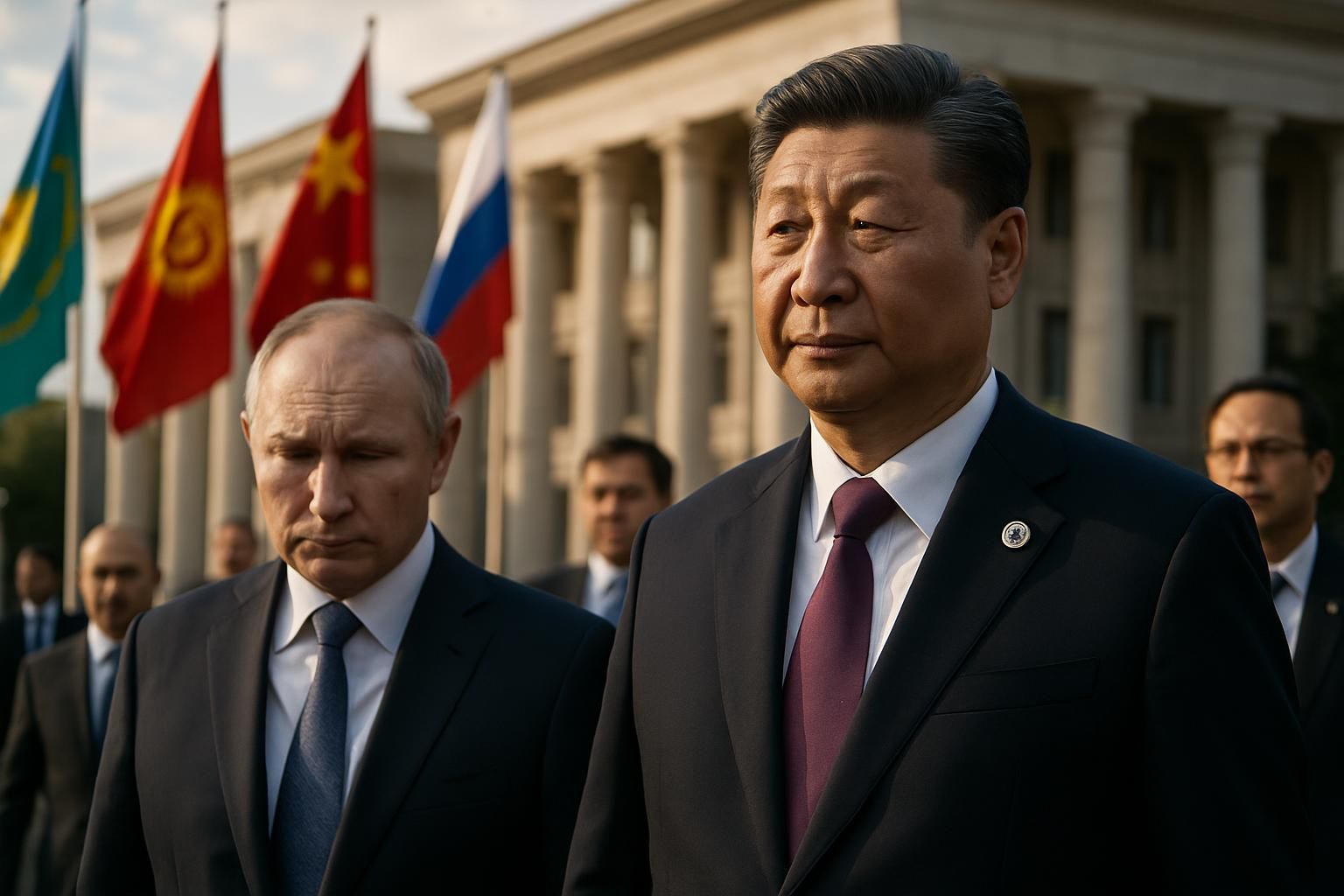 analyse géopolitique du sommet de l'ocs au kirghizistan, où un poutine discret contraste avec l'ascension marquée de xi jinping, redéfinissant les dynamiques internationales.