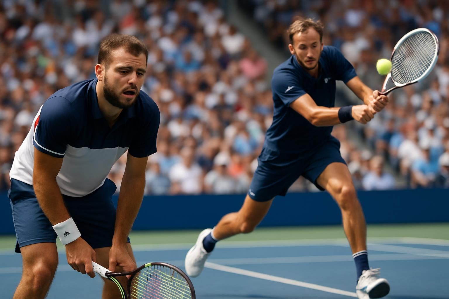 Hugo Gaston dépassé dès le premier tour de l’US Open face à la puissance de Daniil Medvedev