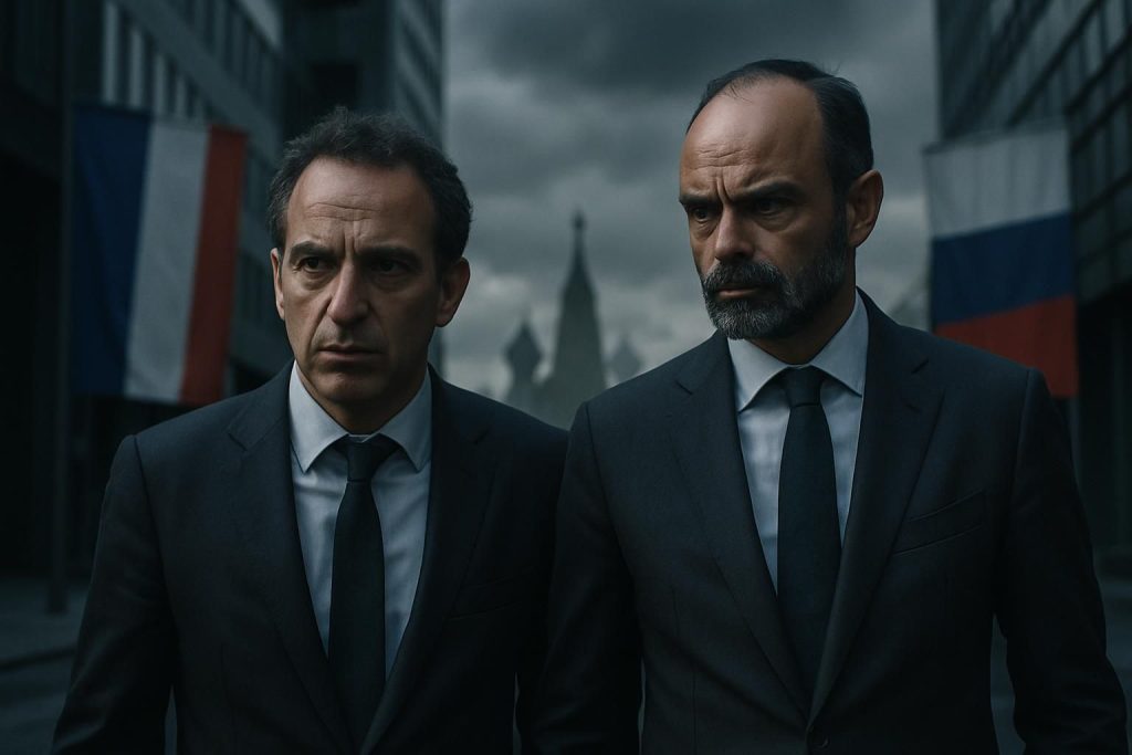 ingérences russes en france : raphaël glucksmann et édouard philippe, deux candidats à la présidentielle ciblés par moscou, au cœur des tensions internationales.