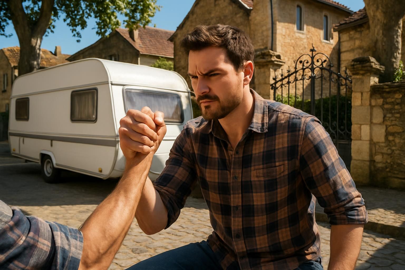 découvrez comment un habitant de bergerac a remporté son bras de fer en stationnant une caravane devant son portail, une histoire de persévérance et de détermination.