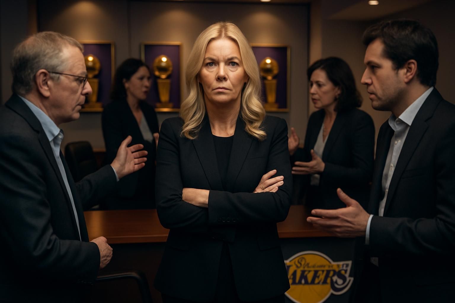 jeanie buss défend avec détermination ses parts des lakers, s'opposant fermement à sa famille pour préserver son contrôle au sein de l'équipe iconique.