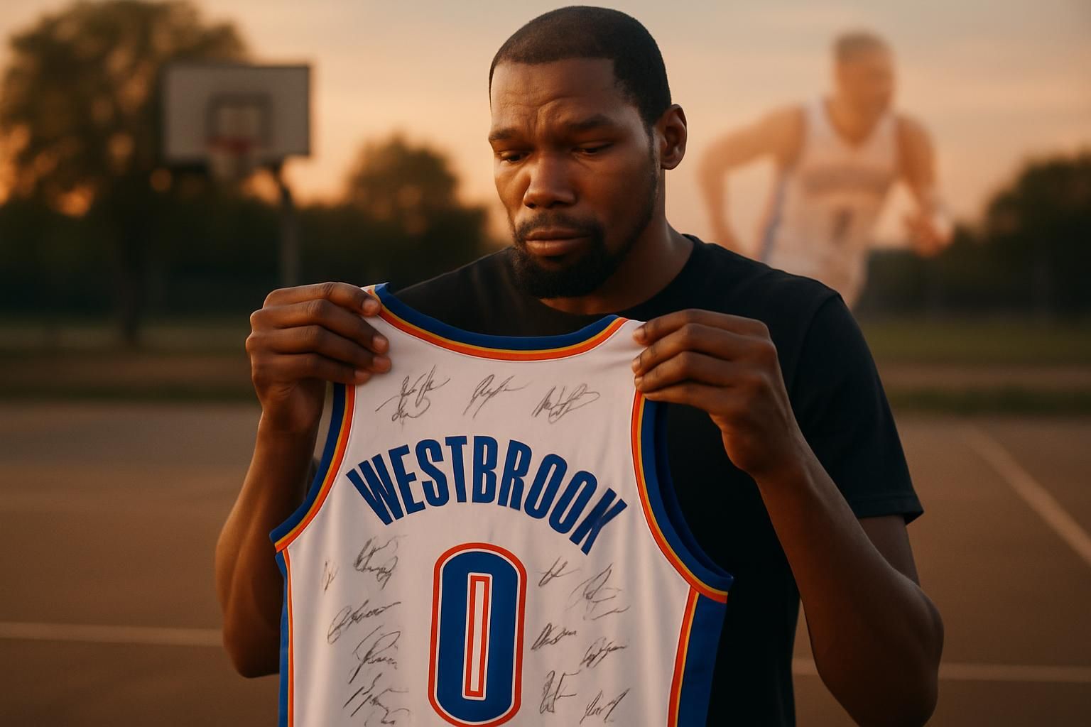 kevin durant rend un hommage émouvant à russell westbrook, célébrant son héritage exceptionnel alors qu'il annonce sa retraite.