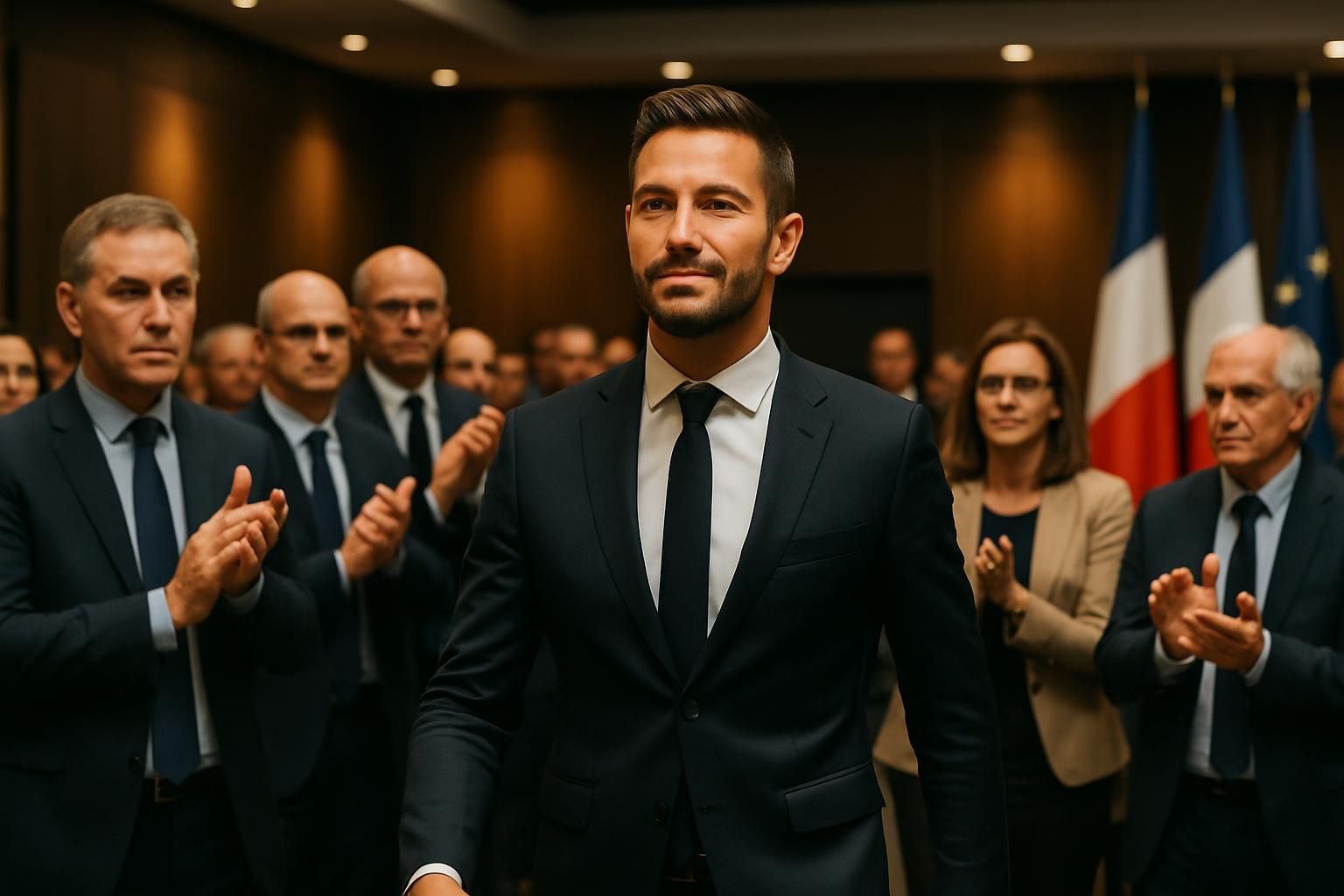 découvrez l'entrée remarquée du député rn julien odoul à la rentrée politique des soutiens de jean-michel blanquer, marquant un moment clé dans le paysage politique français.