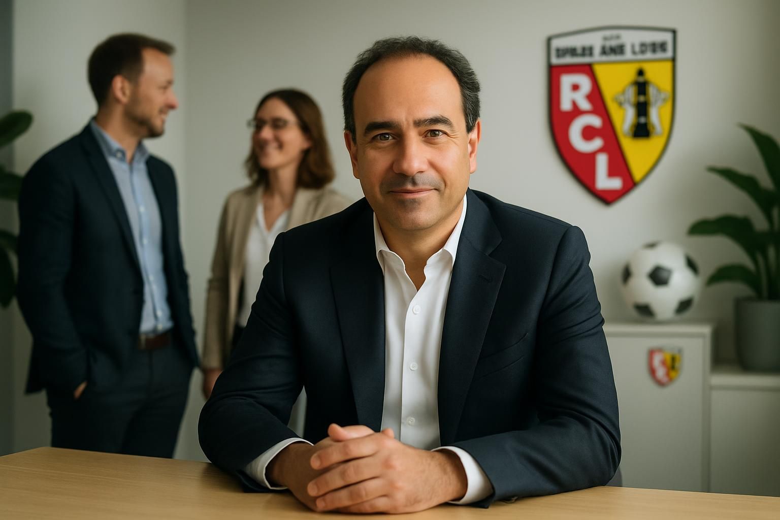 le président du rc lens, joseph oughourlian, annonce l'arrivée de deux nouveaux actionnaires minoritaires au sein du capital du club, renforçant ainsi sa structure financière.