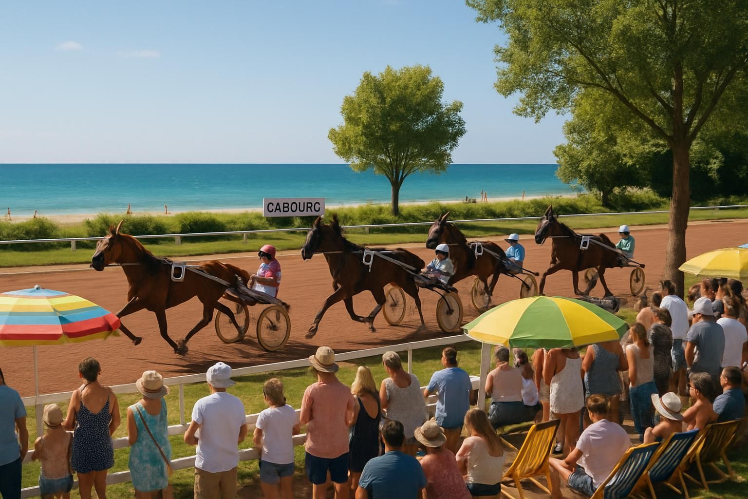 Les Estivales de Cabourg mettent également à l’honneur les courses de trot