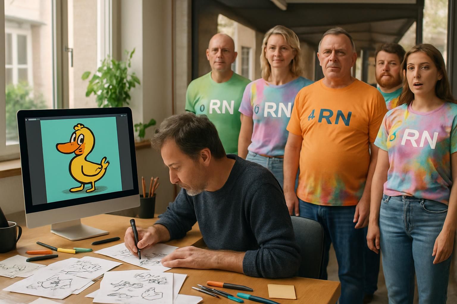 découvrez les coulisses des dessins de « canard soph' » et explorez les t-shirts aux couleurs surprenantes portés par les supporters du rassemblement national.