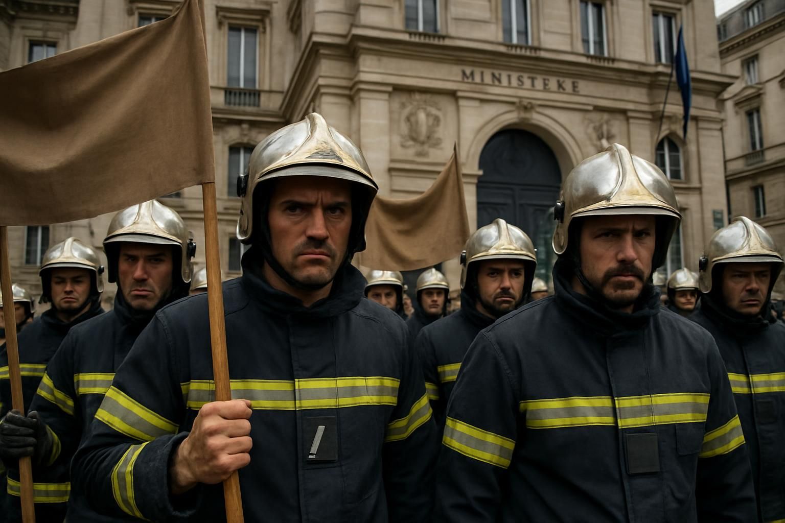 les pompiers en colère unissent leurs forces dans une alliance syndicale inédite pour défier les décisions du ministre de l’intérieur et défendre leurs droits.
