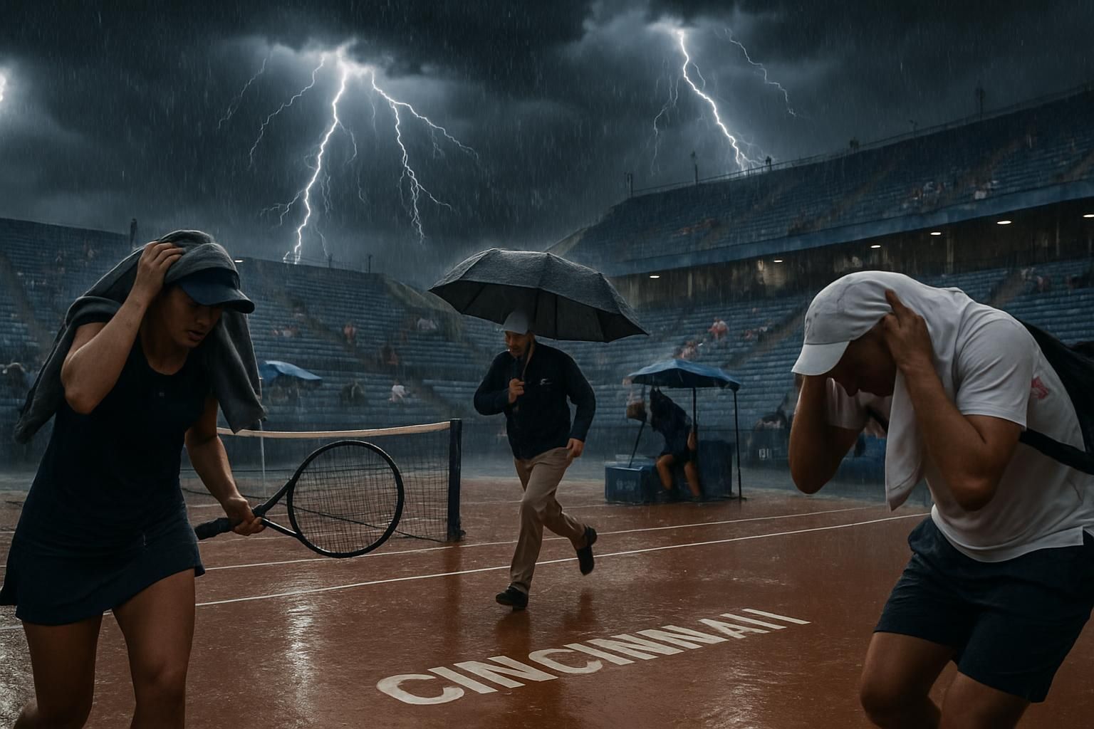 les qualifications de cincinnati perturbées une nouvelle fois par un violent orage, causant des retards et des changements dans le programme.