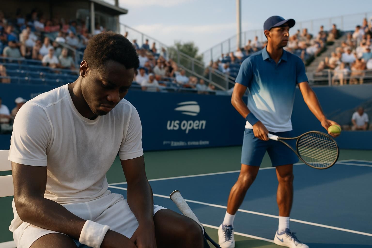 moïse kouame éliminé dès le premier tour des qualifications de l'us open après une défaite face à nishesh basavareddy, marquant une sortie précoce du tournoi.