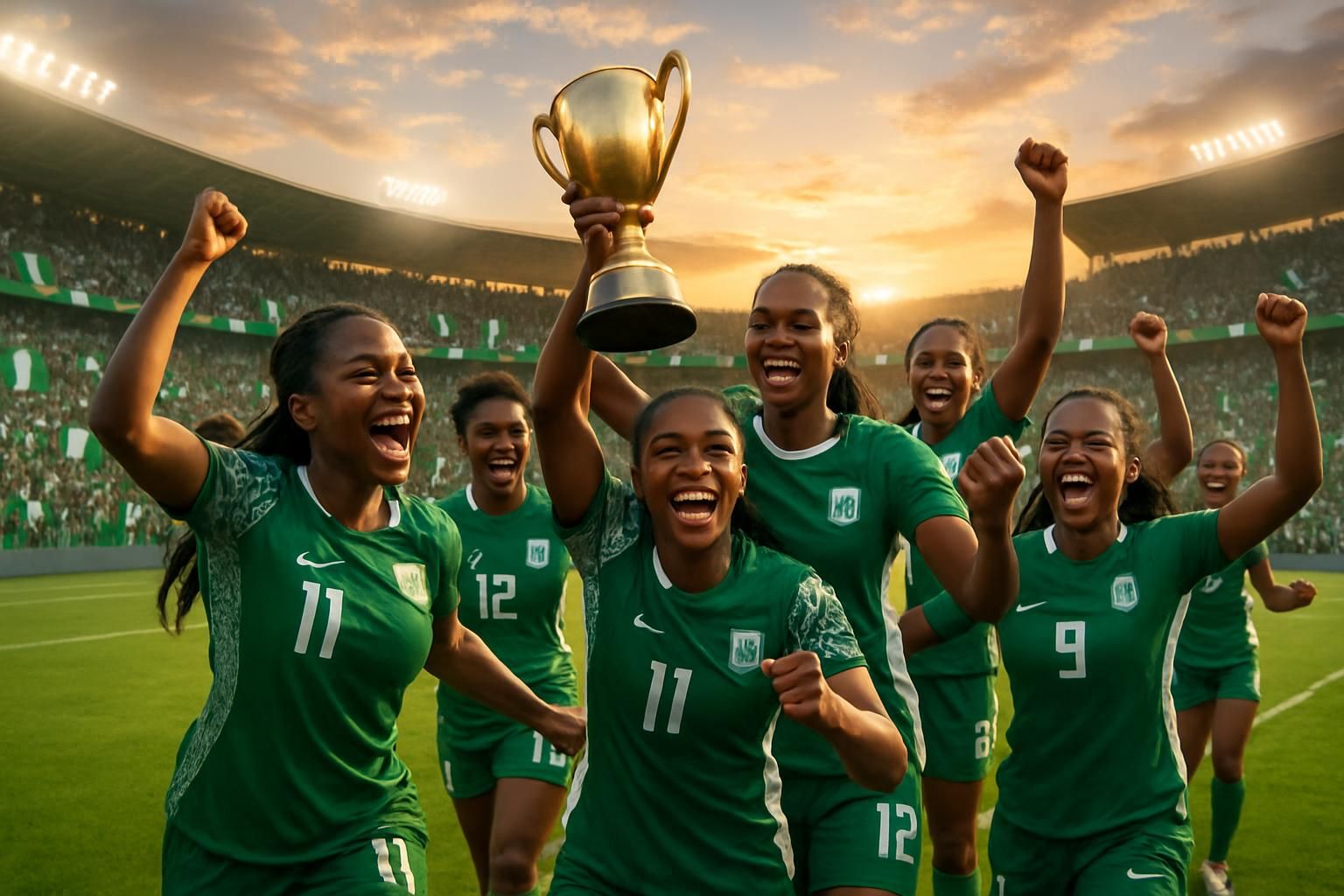 découvrez l'ascension spectaculaire du nigeria vers le sommet du football féminin africain, une histoire de talent, de passion et de réussite.