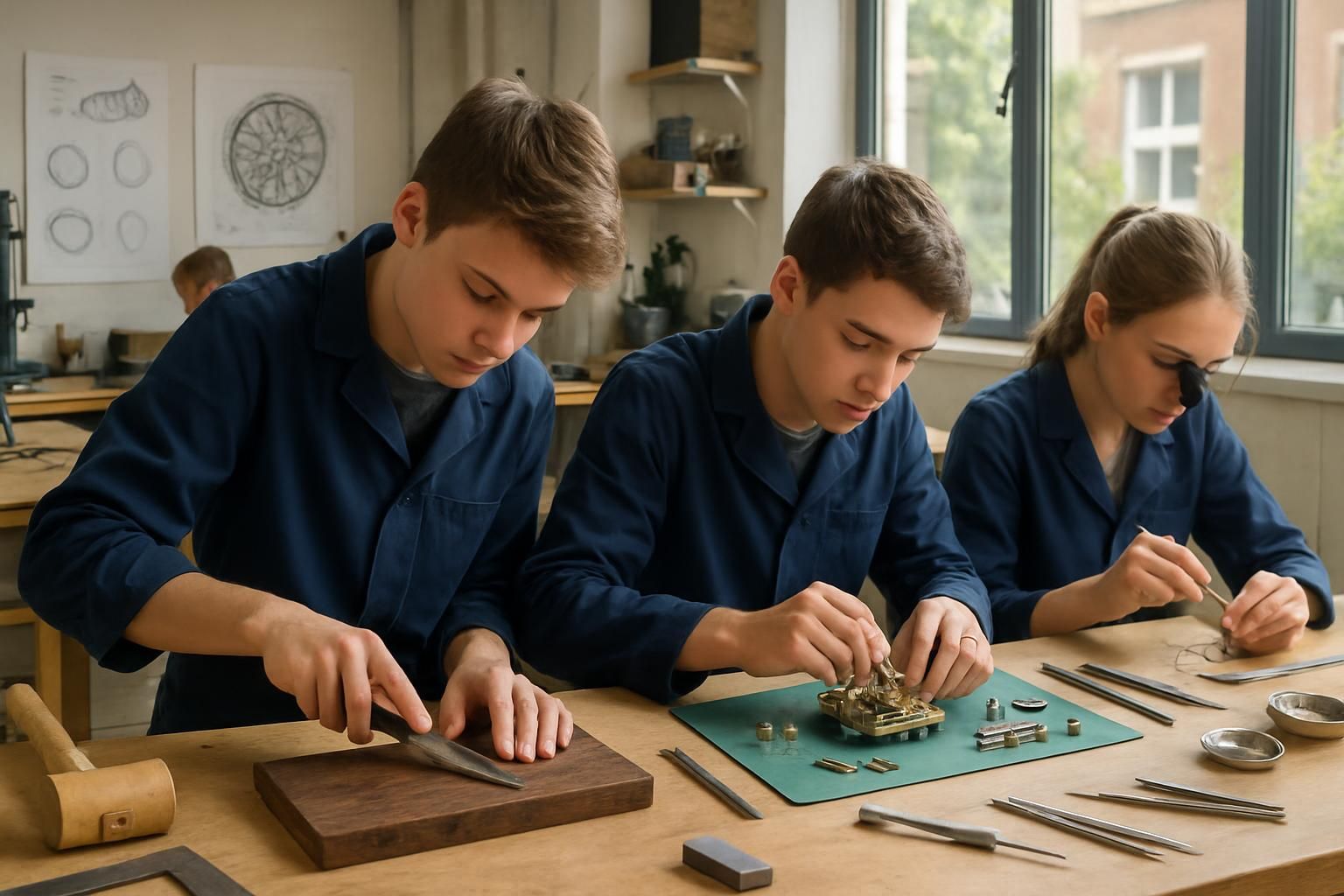 découvrez la nouvelle voie professionnelle permettant d'obtenir un diplôme de niveau bac en ébénisterie, horlogerie et bijouterie, accessible dès la fin du collège pour offrir des perspectives de carrière passionnantes.