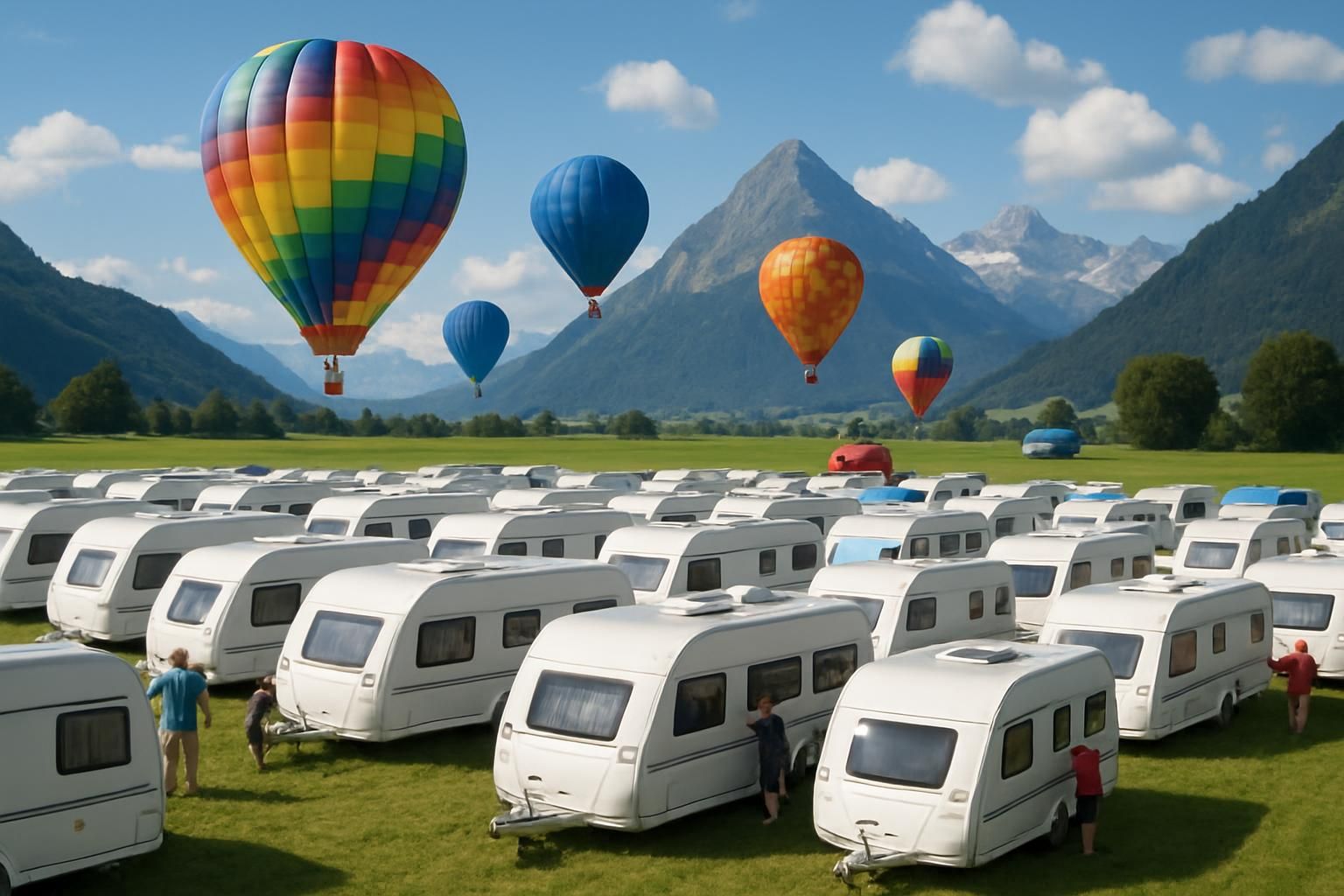 Suisse : un champ loué pour les montgolfières, mais 50 caravanes arrivent sur la base d’un mensonge à 10 000 francs
