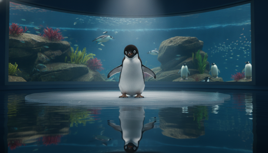 un manchot né en aquarium reçoit le prénom de bruno salomone, un hommage touchant reflétant la personnalité unique de l'acteur.