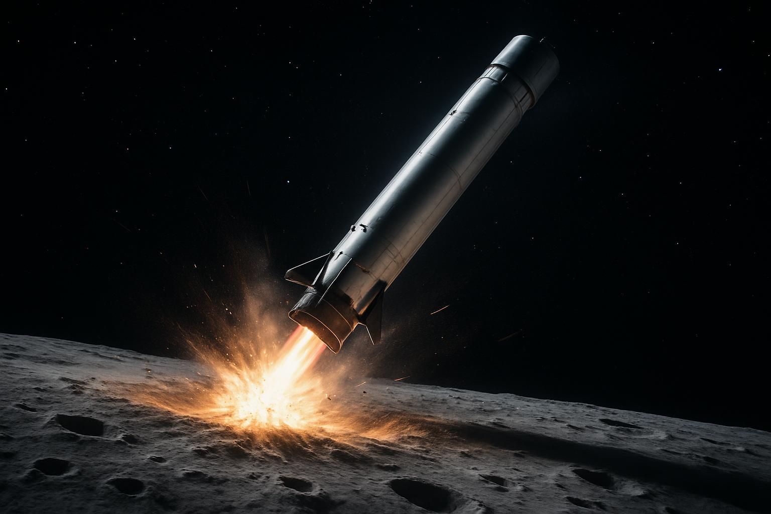 découvrez comment l’étage supérieur d’une fusée spacex a frappé la lune, créant un nouveau cratère et marquant une étape majeure dans l'exploration spatiale.