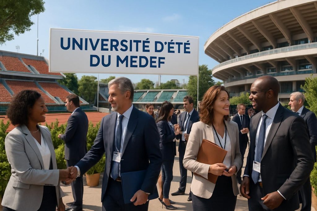 participez à l'université d'été du medef à roland-garros, le rendez-vous incontournable qui rassemble les leaders économiques pour débattre, échanger et anticiper les défis de demain.