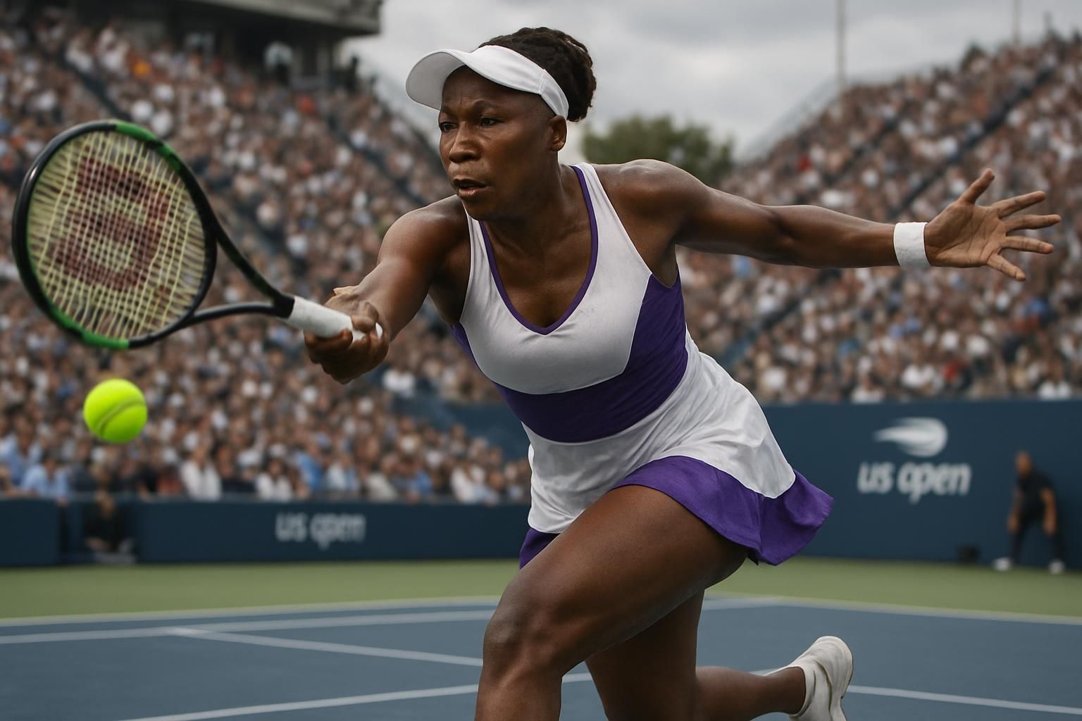 venus williams enchaîne une cinquième élimination consécutive au premier tour de l'us open, poursuivant une série noire dans le tournoi.