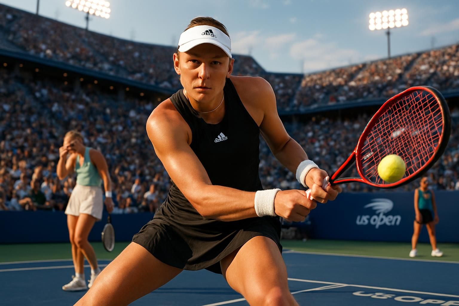 elena rybakina, prétendante au titre mondial, démarre en beauté à l'us open en dominant largement thea frodin lors de son premier match.
