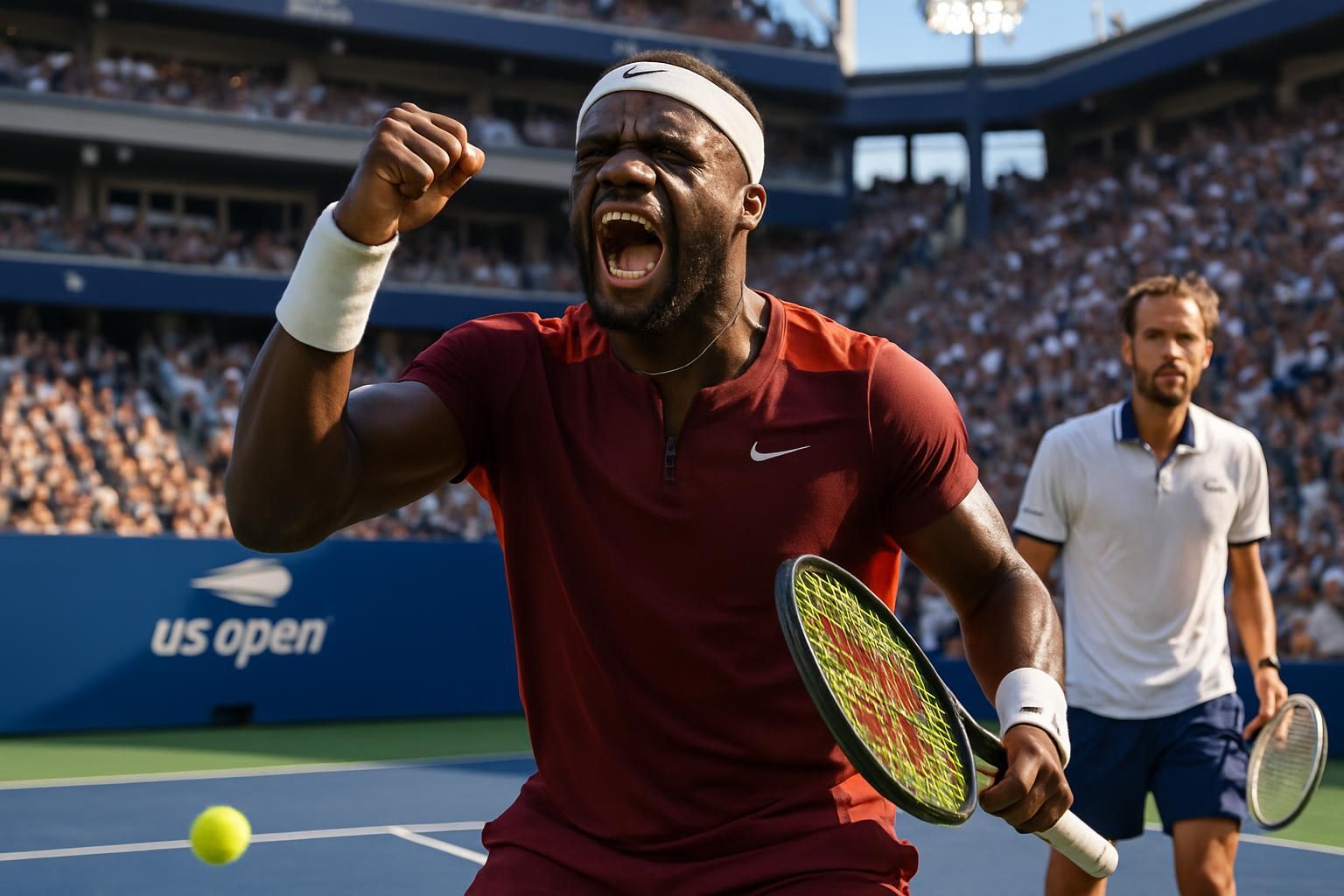 frances tiafoe crée la surprise en battant daniil medvedev et décroche son ticket pour les quarts de finale de l'us open, promettant un tournoi palpitant.