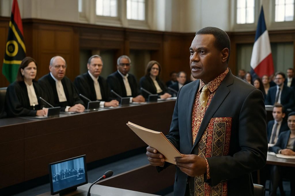 le vanuatu saisit la cour internationale de justice pour déposer une plainte contre la france, marquant une étape majeure dans les tensions géopolitiques entre les deux pays.