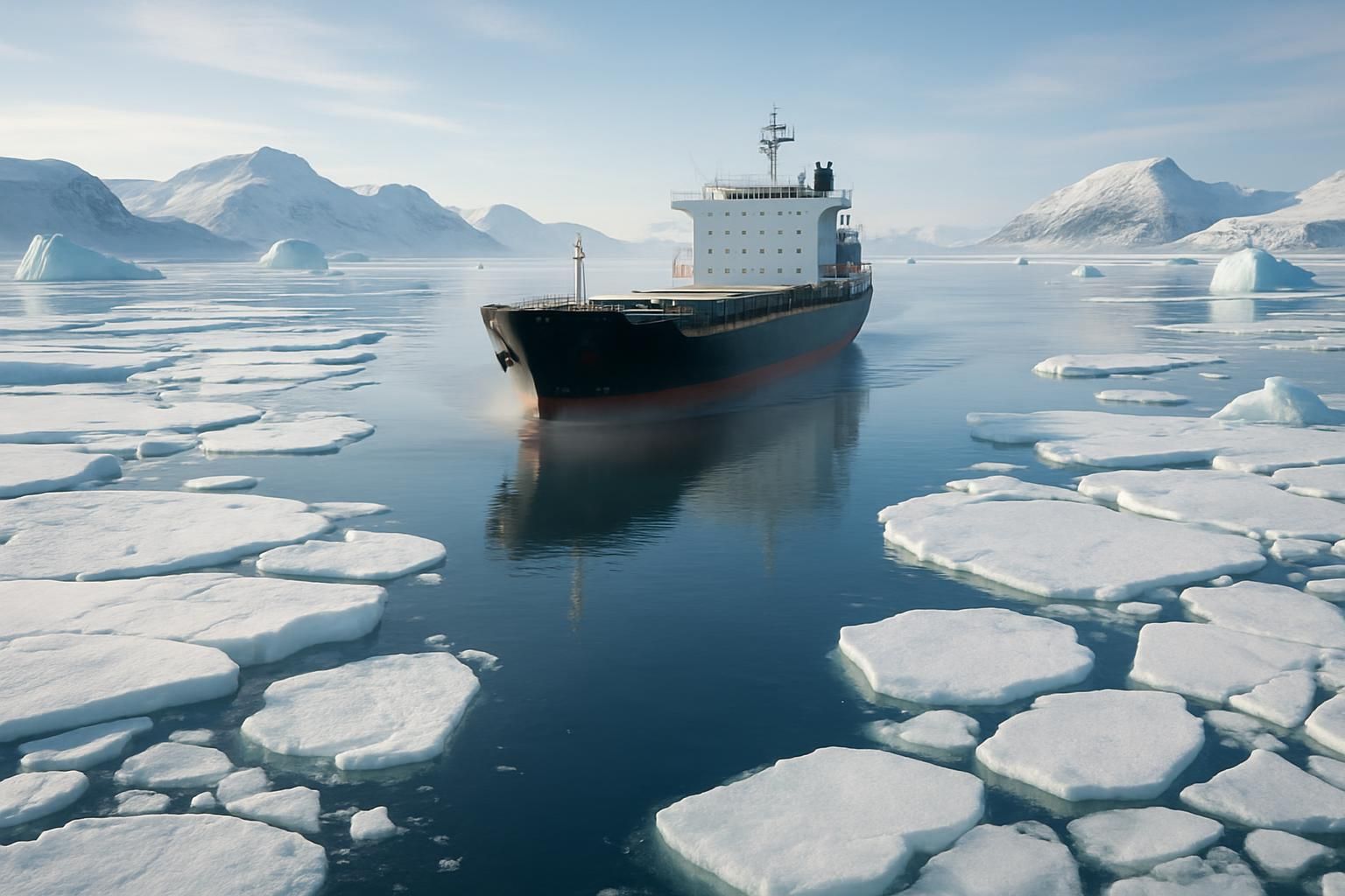 La fonte rapide des glaces révèle une nouvelle route commerciale stratégique en Arctique