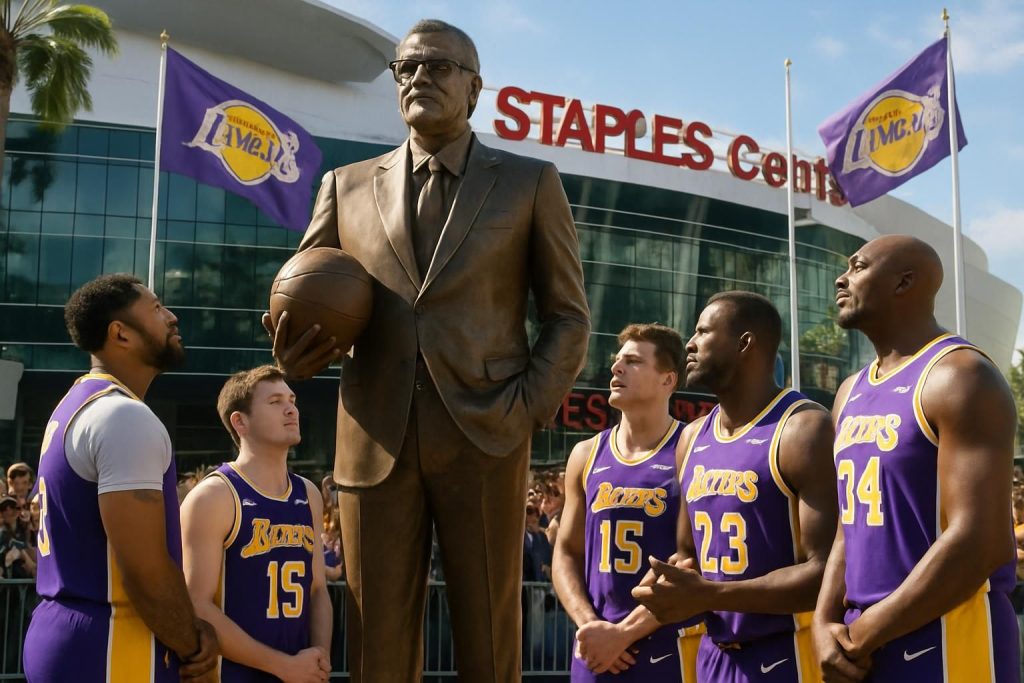 les lakers honorent phil jackson, coach légendaire au palmarès exceptionnel de la nba, en dévoilant une statue emblématique en son hommage.