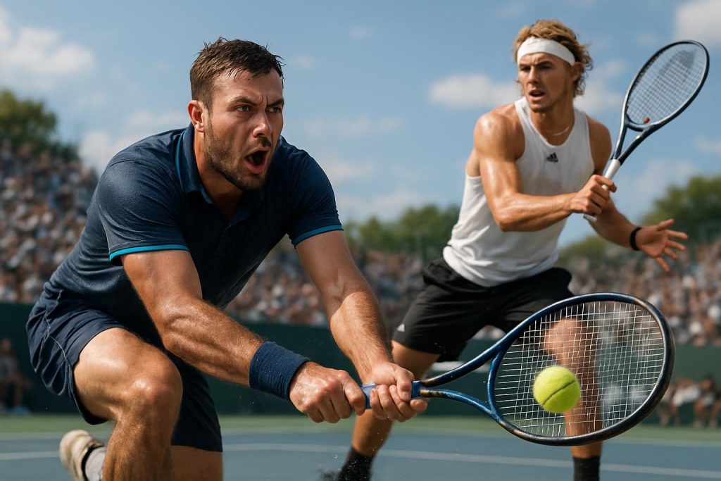 quentin halys a livré un combat courageux face à alexander zverev avant de s'incliner au deuxième tour, montrant toute sa détermination sur le court.