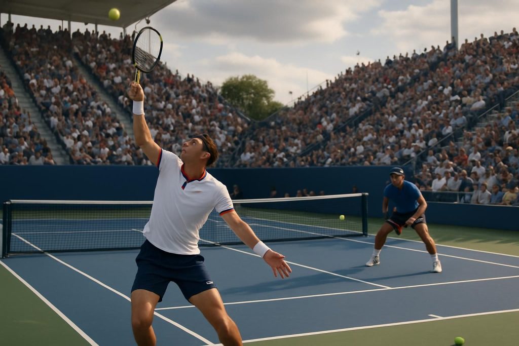 taylor fritz s'impose facilement face à mattia bellucci en ne concédant que deux jeux et se qualifie pour le 3e tour de l'us open.
