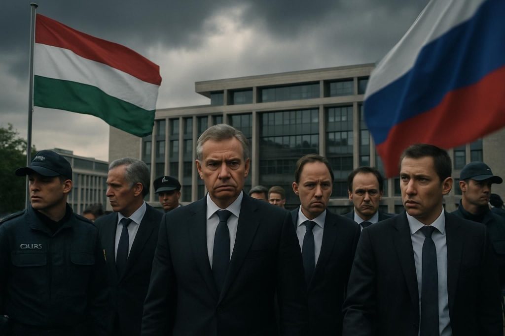 la hongrie expulse dix diplomates russes accusés d'espionnage, marquant une escalade des tensions internationales avec un climat qualifié de « c’est déjà la guerre ».