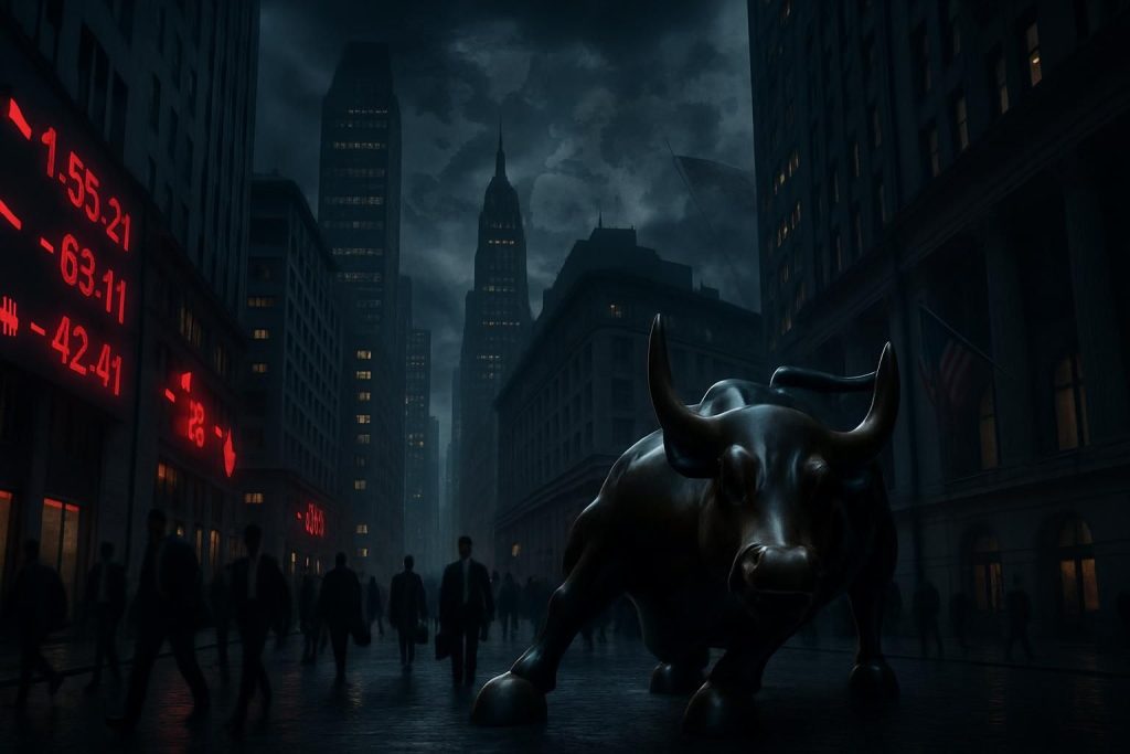 wall street continue de reculer en raison des tensions sur le marché obligataire et des incertitudes géopolitiques, impactant les investisseurs et l'économie globale.
