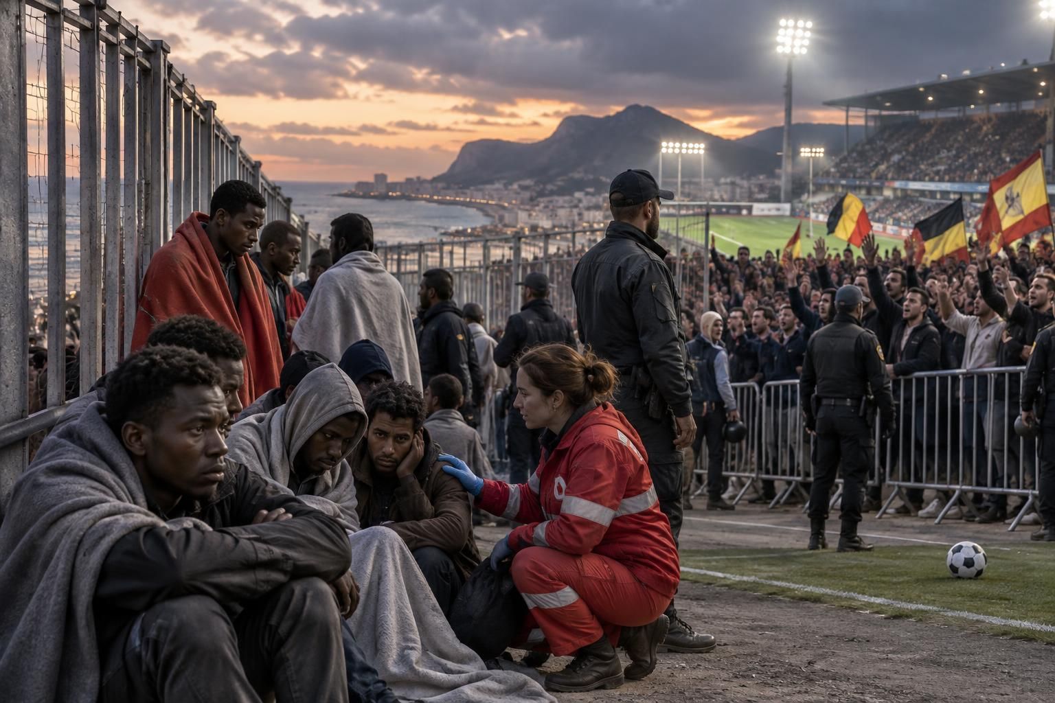à ceuta, la crise migratoire ravive les tensions identitaires et met le football sous pression, révélant les fractures d’une ville au carrefour de l’europe et de l’afrique.