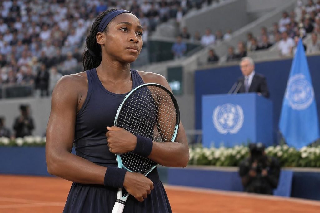 à pékin, l’onu dénonce les insultes racistes visant coco gauff lors du wta 1000 et appelle à lutter contre le racisme dans le sport.