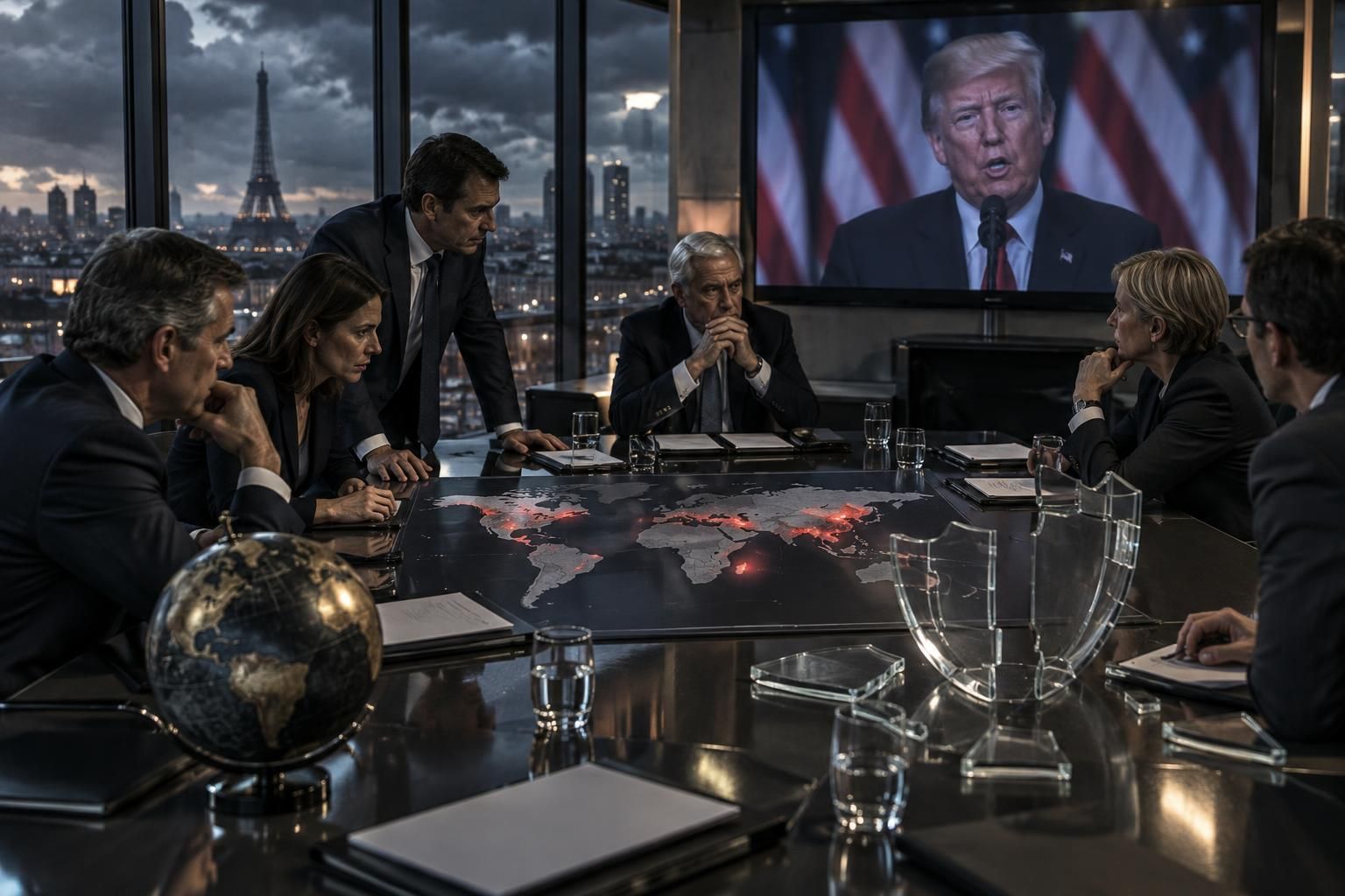 après les coups de donald trump, les dirigeants français sortent de leur sidération et cherchent comment protéger leurs entreprises des risques géopolitiques.