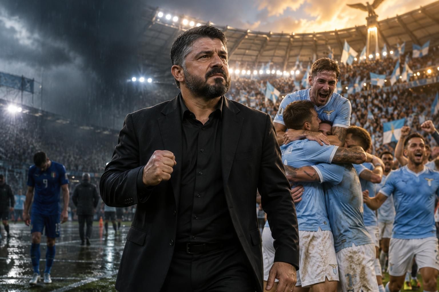 après l’échec douloureux avec l’italie, gennaro gattuso rebondit à la lazio, qui s’empare de la tête de la serie a.
